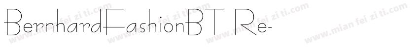 BernhardFashionBT Re字体转换